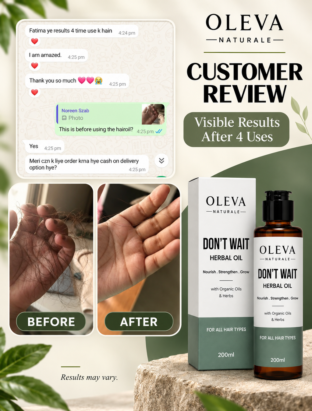 Herbal Oil - Get Shampoo Free