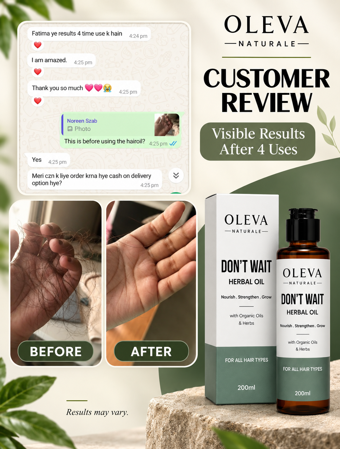 Herbal Oil - Get Shampoo Free