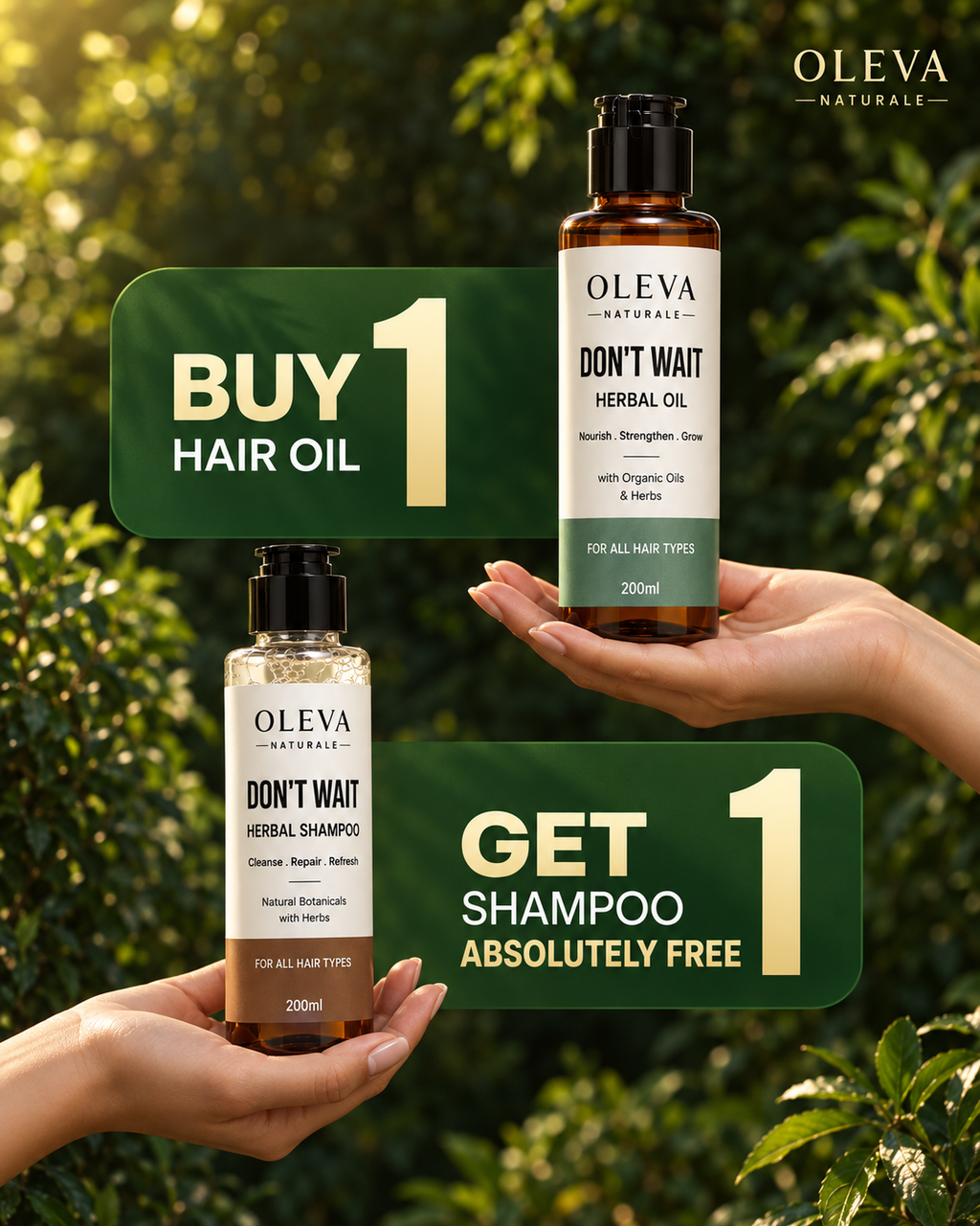 Herbal Oil - Get Shampoo Free
